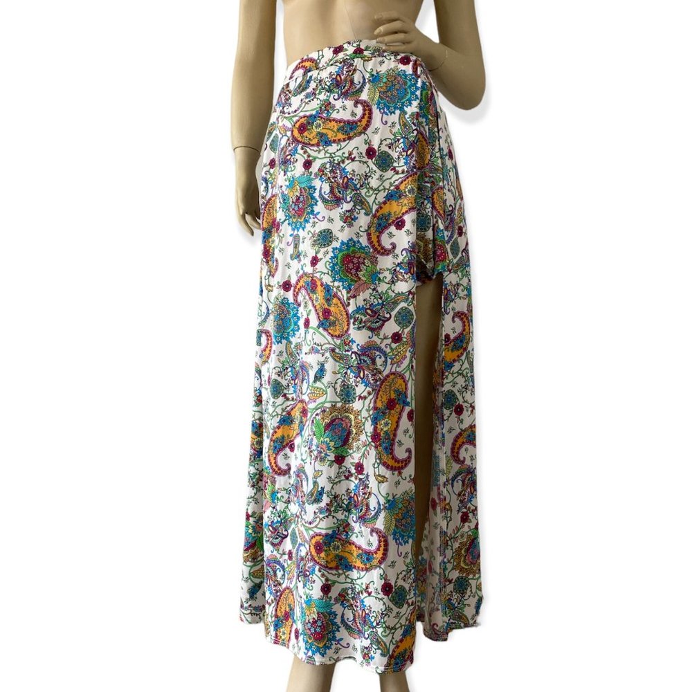 Sensational Collection Women's Maxi Floral Parleys High Slit with Short Skirt 2X
